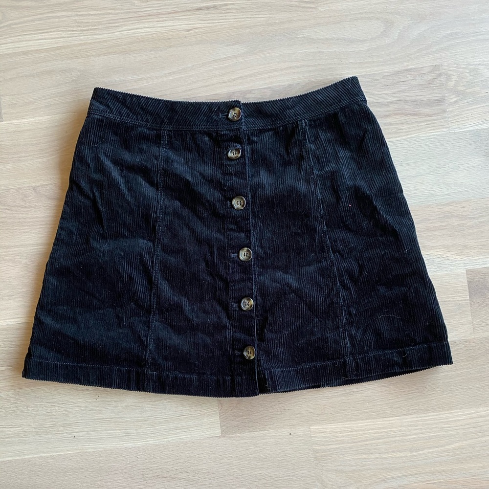 Corduroy mini skirt